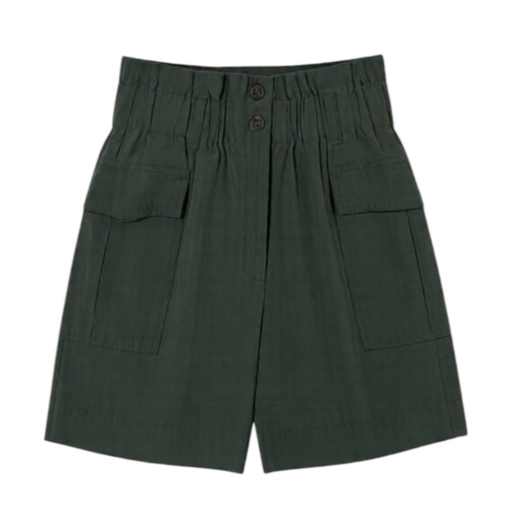 H&M Dark Green Cargo Shorts